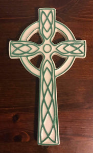 Ceramic Celtic cross